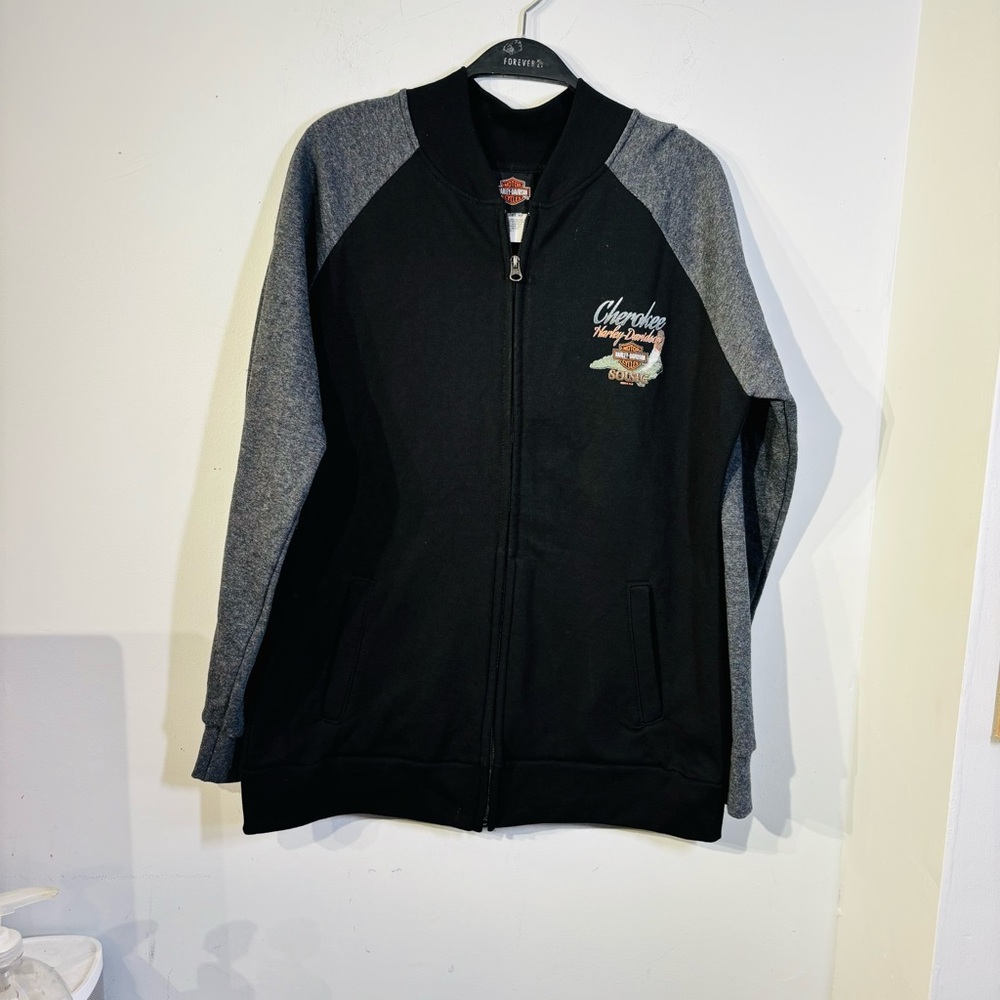 Vintage Harley Davidson Women’s L Biker Motorcycle Cherokee NC Graphic Native
